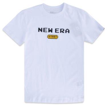 Imagem de Camiseta New Era Infantil Regular Tecnologic Branca Branco
