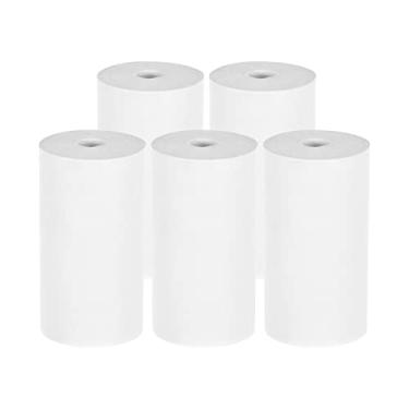 Imagem de LUGU 5pcs rolos de papel pa recibos térmicos 57 * 25mm Impressão de bilhetes pa ca a regist do Impresso de recibos pa pontos de venda Impresso fotográfica