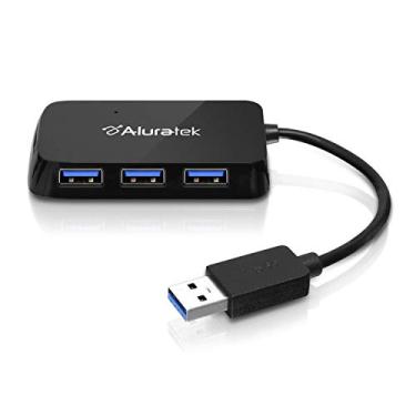 Imagem de Hub de supervelocidade com 4 portas USB 3.1 da aluratek com cabo acoplado (AUH2304F)