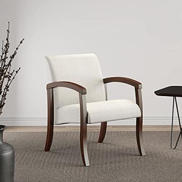 Imagem de Poltrona Decorativa em Tecido Algodão Karina-volttoni - Castanho