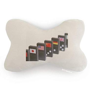 Imagem de DIYthinker Almofada para decoração de pescoço com bandeira de dados para jogos de carro Pai Gow