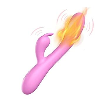 Imagem de Vibrador Aquecimento Coelho 16 Velocidades Clitóris Estimulador Ponto G Brinquedo Sexual Carregamento USB