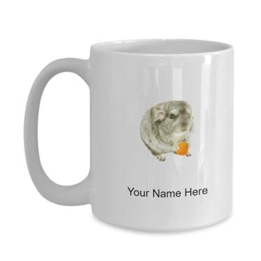 Imagem de Caneca de chinchila personalizada, xícara de café de chinchila, ideia de presente de chinchila, copo de chinchila personalizado, caneca de chinchila personalizada - Caneca de café de 425 g