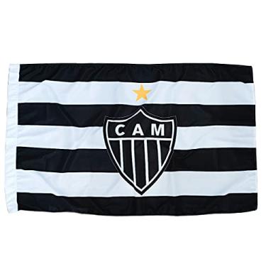 Imagem de Bandeira Atlético Mineiro Símbolo Preto E Branca Oficial