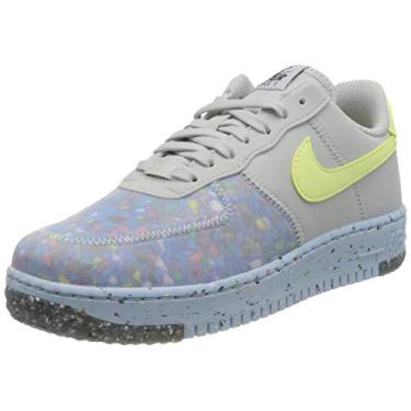 Imagem de Nike Tênis de basquete feminino Air Force 1 Crater, Pure Platinum Barely Volt Summit Branco, 7