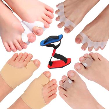 Imagem de KIT 9 PÇS PROTETOR CORRETOR JOANETE PÉS ALÍVIO DOR CÓD-236-Feminino