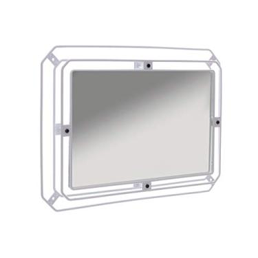 Imagem de Espelho Niva Decorativo, Metaltru, Branco