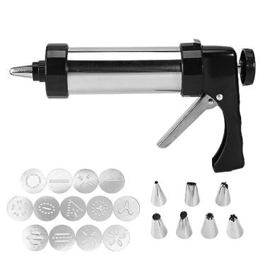 Imagem de Ferramentas para fazer biscoitos, conjuntos de cortador de prensa para biscoitos para decoração de bolo DIY ferramentas de cozimento para cozimento em casa