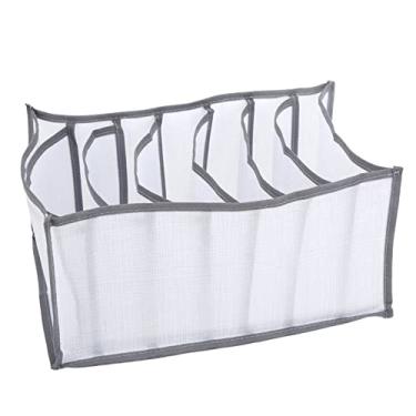 Imagem de Guarda-roupa Organizador de Roupas 7 Grades Roupas de Dormitório Grande Capacidade Bolsa de Armazenamento de Roupas íntimas para Estudantes Gaveta de Suéteres Compartimento