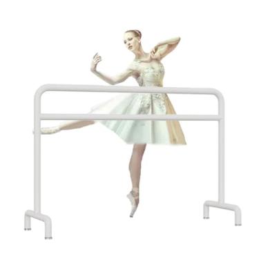 Imagem de Ballet Barre Barra de balé de ferro de metal simples, haste de extensão de haste de compressão de perna para adultos e crianças, forte capacidade de carga (Color : White, Size : 1.5M/5FT)