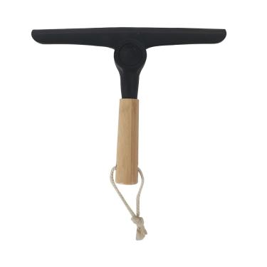 Imagem de Rodo de Pia Oikos com Cabo de Bambu Dobrável Preta