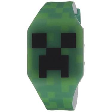 Imagem de Accutime Relógio de pulso digital de quartzo com personagem Minecraft, presente legal e e lembrancinha de festa para crianças, meninos, meninas, adultos de todas as idades, Verde, Digital