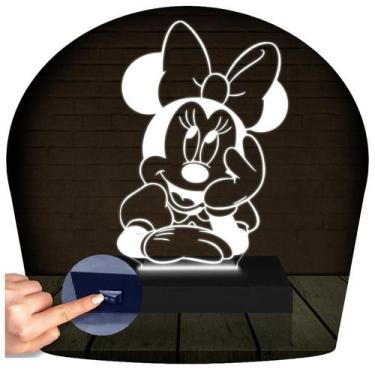 Imagem de Luminária Led 3D  Minnie Mickey Disney  Abajur - 3D Fantasy