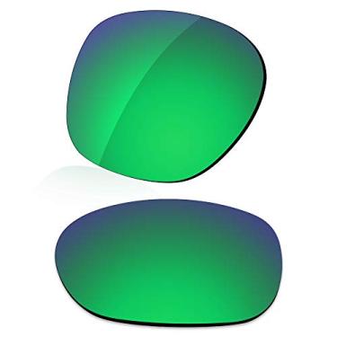 Imagem de LenzReborn Lente polarizada de reposição para óculos de sol Oakley Garage Rock OO9175 - Verde gramado - espelhado polarizado