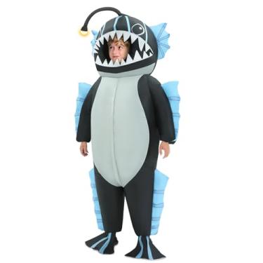 Imagem de WQWOVRVO Inflatable Costume,Anglerfish inflatable costume Kids,Funny Halloween Blow up Costumes for Boys& Girls