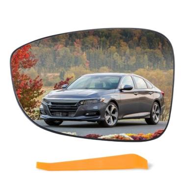 Imagem de Lqito Vidro espelhado do lado esquerdo do motorista com placa de apoio (não aquecida) compatível com Honda Accord 2018 2019 2020 2021 2022 substituição #76253-TVA-A21