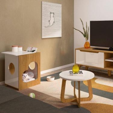 Imagem de Sala De Estar Lotus - Rack, Mesa Pet E De Centro