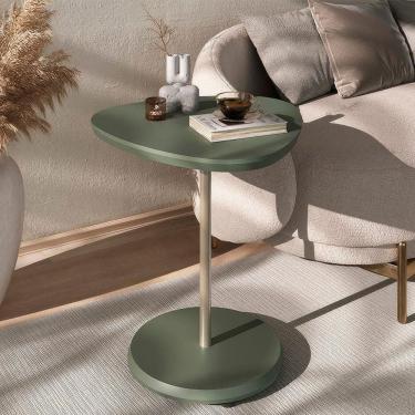 Imagem de Mesa De Apoio Lateral Oval Bel - 100% Mdf Menta