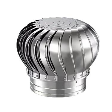 Imagem de Capa de chaminé rotativa de aço inoxidável 304, aberturas de telhado, ventilador de turbina de telhado, alimentado por vento, à prova de intempéries, forte e durável, tampas de chaminé de lareira,