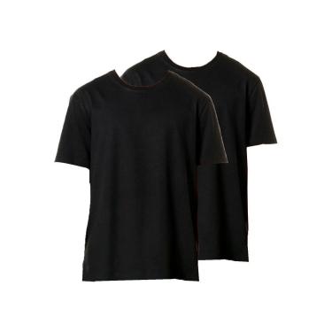 Imagem de Kit com 2 Camisetas Masculina Hering 227 Preto-Masculino