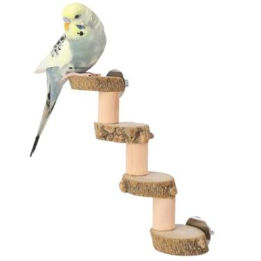 Imagem de Papagaio ponte de escalada de madeira brinquedos de escalada para pássaros escada habitat rampa papagaio atividade esportiva plataforma de escalada acessórios gaiola papagaio animais pequenos (P)