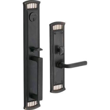 Imagem de Baldwin Reserve 8BR0703007 Full Dummy Handleset Thick Door Kit Dark Bronze Finish