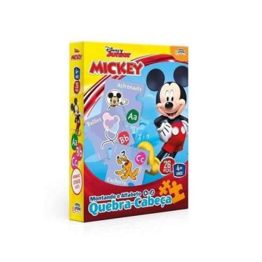 Imagem de Quebra Cabeça Disney Mickey Montando O Alfabeto Toyster 8019