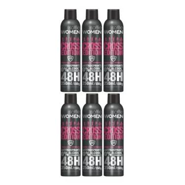 Imagem de Kit com 6 - Desodorante Antitranspirante Soffie Women Cross Edition