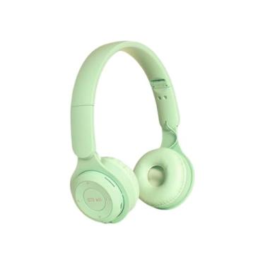 Imagem de Fone de Ouvido Headset Sem Fio Bluetooth – Cancelamento de Ruído, Bateria de Longa Duração e Conforto Ergonômico para Música e Chamadas (Verde)