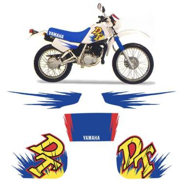 Imagem de Adesivo Moto Yamaha Dt 180 1996 Faixa Vermelho/azul Completo - SPORTIN