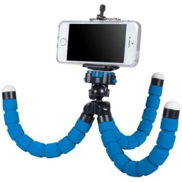Imagem de Tripé Profissional Câmera Suporte Celular Universal Flexível - Leffa S