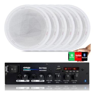 Imagem de Amplificador Som Ambiente 500 Watts Blue 4 Canais - Orion Rc7000bt + A