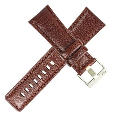 Imagem de Pulseira Couro Legítimo Compatível Com Smartwatch Colmi P42 - Poolsy, 
