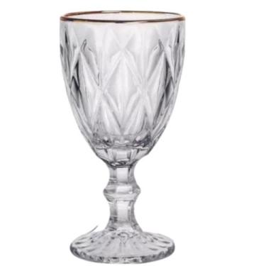 Imagem de Jogo Taças com Fio de Ouro Transparentes 6un 300ml Diamond