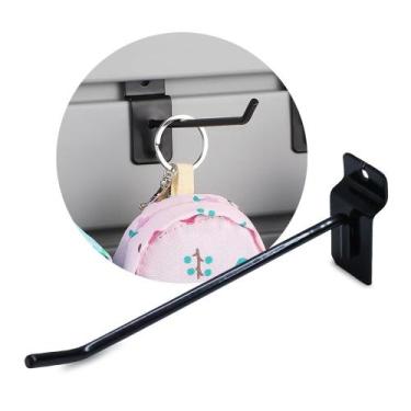 Imagem de Gancho Expositor 15cm Preto para Painel Canaletado 30 Unidades - IGUAN