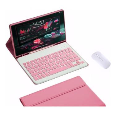 Imagem de Capa Para Samsung Tab S8 Ultra 14.6 &bluetooth Teclado&mouse (Begônia Vermelho)