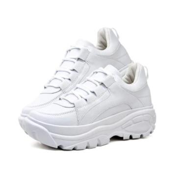 Imagem de Tênis Feminino Sneaker Chunky Branco Plataforma - Zion Shoes, 38