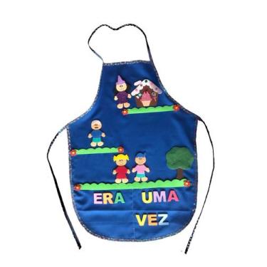 Imagem de Avental Contação De História - Criativa Educativos, AZUL/ JOÃO E MARIA