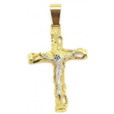 Imagem de Pingente em Ouro 18K Crucifixo com Cristo - Elegancy Joias