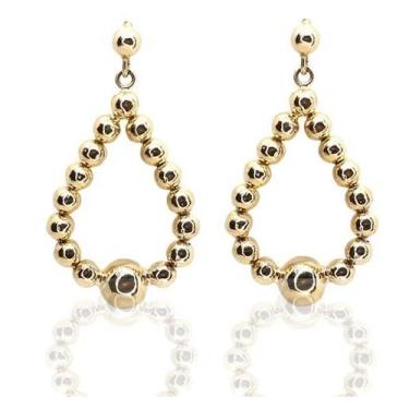 Imagem de Brinco de ouro 18k Argola Gota - Elegancy Joias