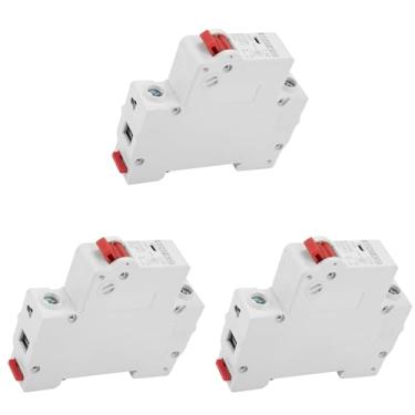 Imagem de 3pcs 16A DC Disjuntor Miniatura, Sobrecarga, Interruptor de Ar de Proteção contra Curto-circuito, Em Energia Solar, Fotovoltaico para Pequena Geração de Energia