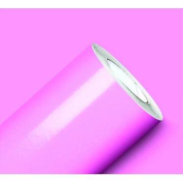Imagem de Adesivo Vinil Envelopamento Móveis Vidro Fogão Rosa Claro 7,5m X 50cm 