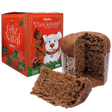 Imagem de Chocãotone Para cães Super Macio Saboroso Nospet Panetone Flocos de Ca