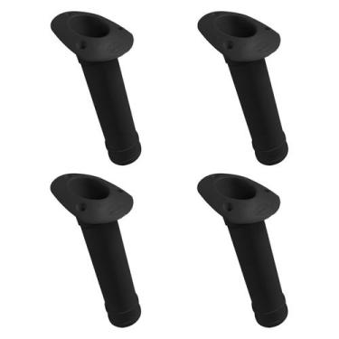 Imagem de Kit 4 Porta Varas Caniço Inclinado Rei Marine Cor Preta