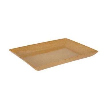 Imagem de Petisqueira travessa Retangula 28cm Marrom Claro - Evo