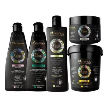 Imagem de Kit Arvensis Shampoo Condicionador Ativador Mascara Geléia