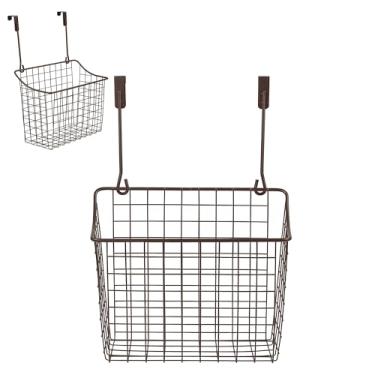 Imagem de (Large, Bronze) - Spectrum Diversified Grid Storage Basket, Over the Door, Large, Bronze