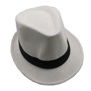 Imagem de Chapéu Panamá Aba 4cm Curta Moda Casual Masculino Feminino tamanho 58 