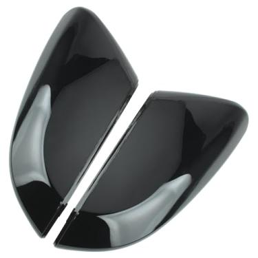 Imagem de Carbhub 76201-TBA-A11ZF Tampa de espelho brilhante compatível com Honda Civic 2016 2017 2018 2019 2020 2021 tampa do espelho retrovisor preto substitui 76201-TBA-A11ZF 76201TBAA11 (esquerda e direita)