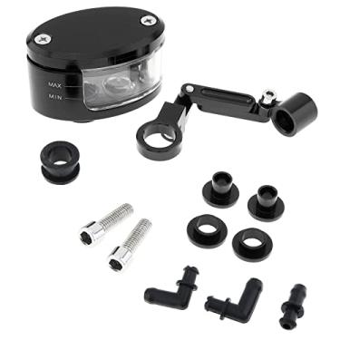 Imagem de Windance Copo de reservatório de óleo fluido de cilindro de embreagem de freio universal para motocicleta (preto)